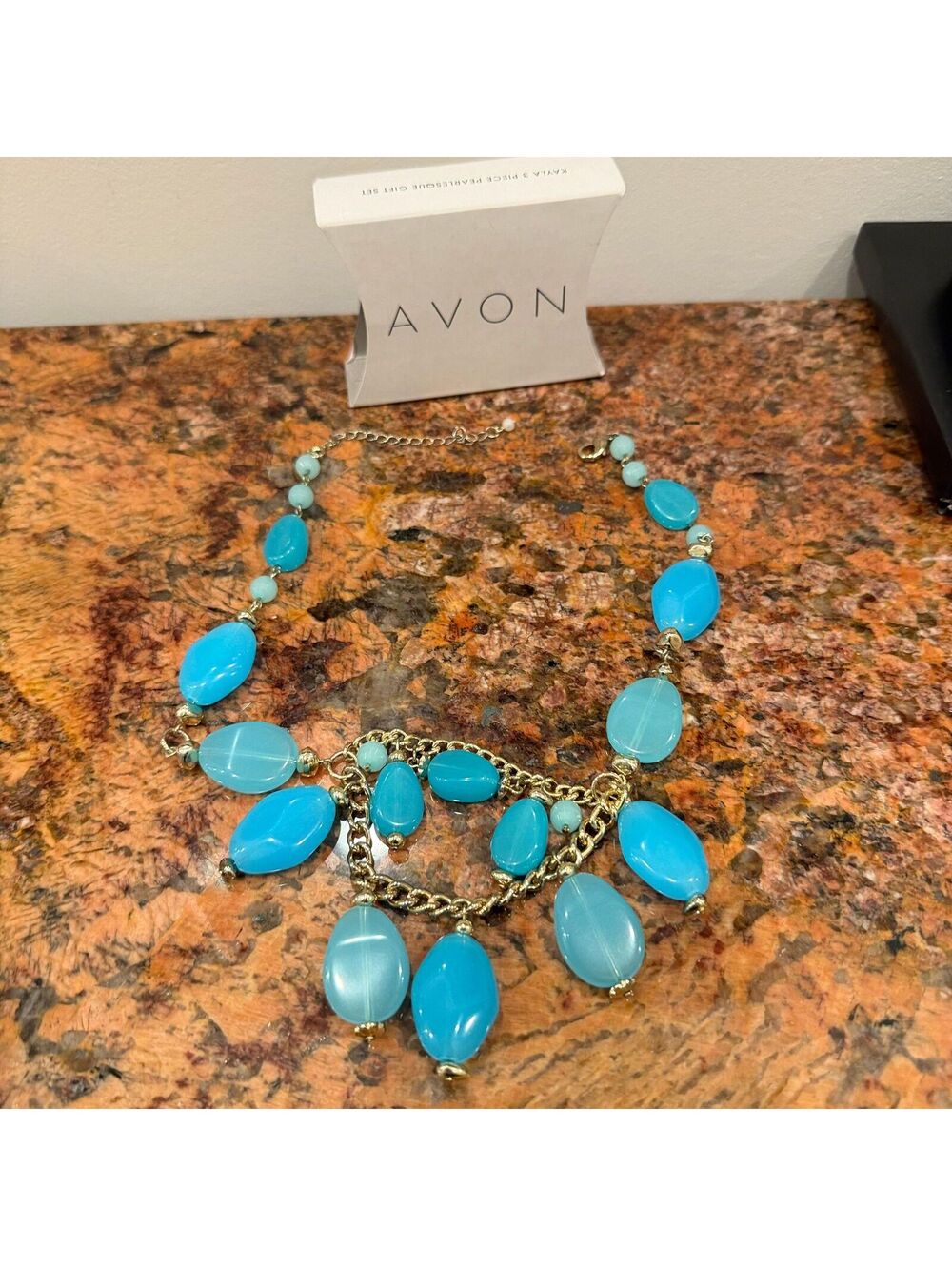 Avon Faux Turquoise Necklace